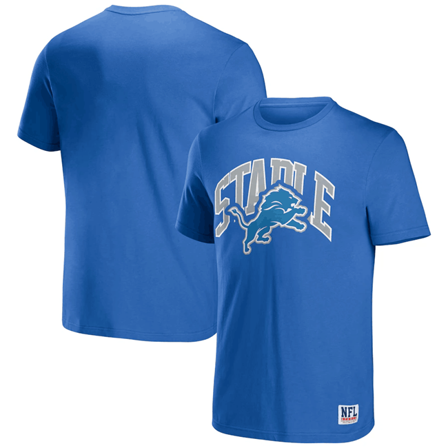 Men's Detroit Lions x Staple Blue Logo Lockup T-Shirt Men's Detroit Lions x Staple Blue Logo Lockup T-Shirt